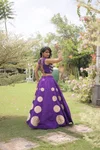 Lw 7173 Roman Silk Gota Pattern Work Navratri Lehenga Choli